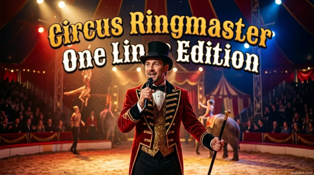 Circus Ringmaster One Liner Edition