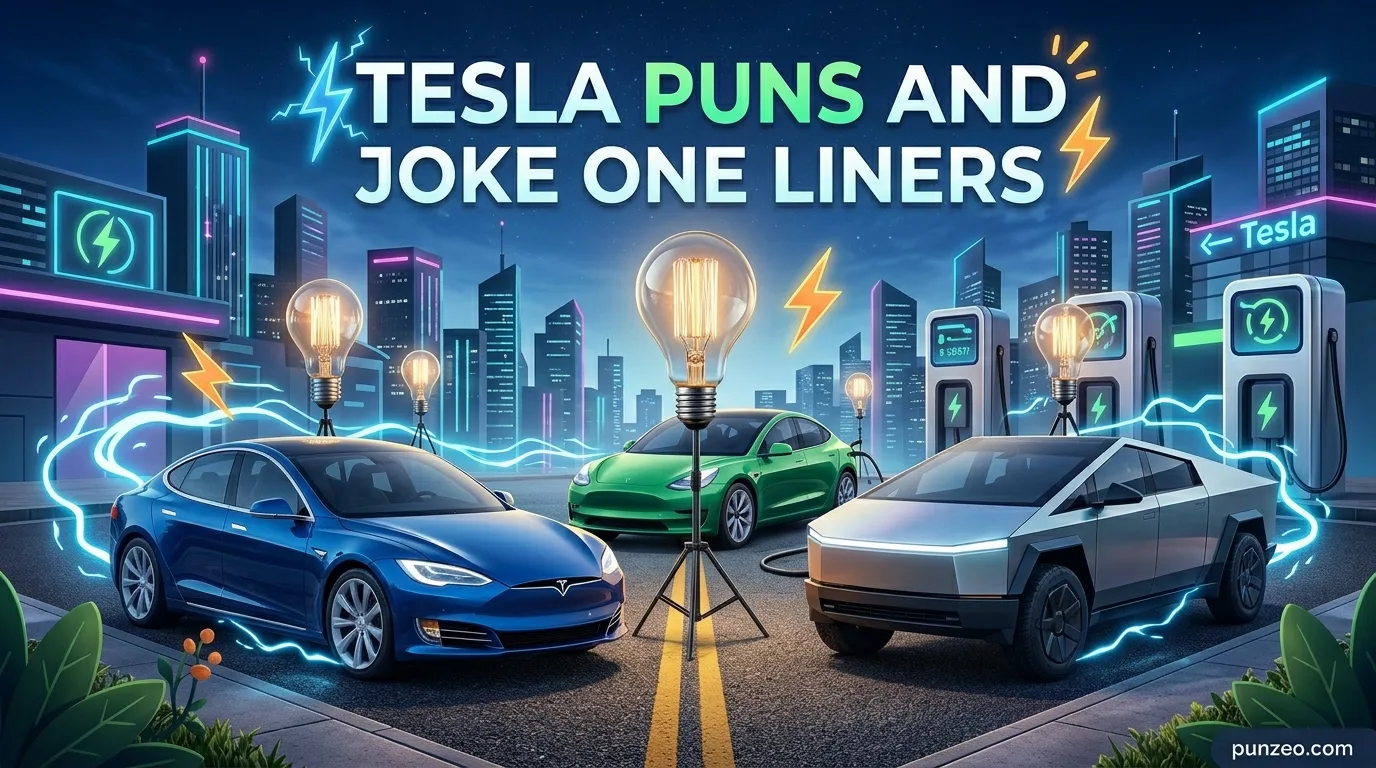 Tesla Puns and Joke One Liners