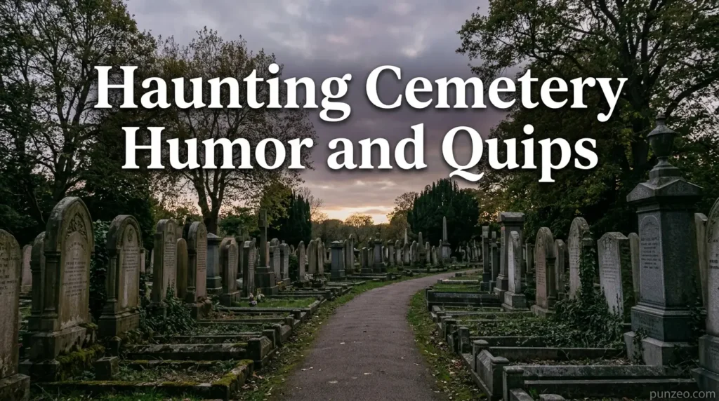 Haunting Cemetery Humor and Quips