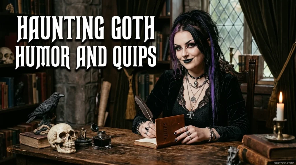 Haunting Goth Humor and Quips
