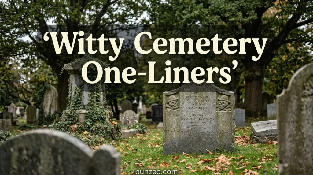 Witty Cemetery One-Liners